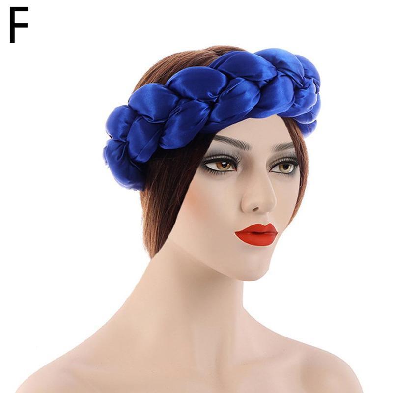 New Fashion Candy Color Women Braids Headbands Elastic Headwear Hair African Female Turban Bands Accessories Bandana Bandag L8y4