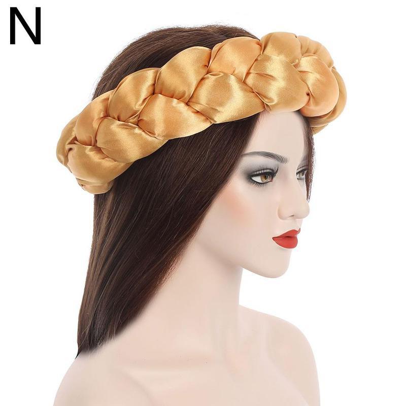 New Fashion Candy Color Women Braids Headbands Elastic Headwear Hair African Female Turban Bands Accessories Bandana Bandag L8y4