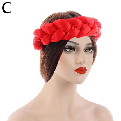 New Fashion Candy Color Women Braids Headbands Elastic Headwear Hair African Female Turban Bands Accessories Bandana Bandag L8y4