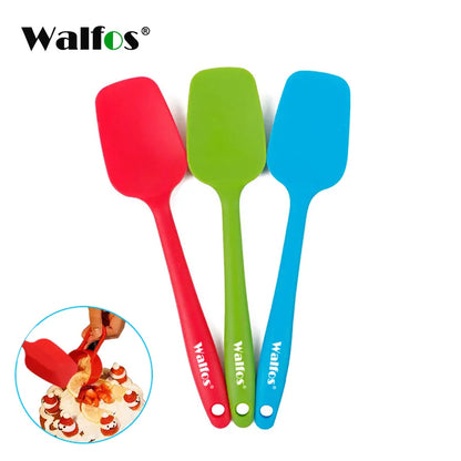 WALFOS 1 Piece Silicone Scraper Silicone Spatula Silicone Baking Scraper / Kitchen Scraper Silicone Mold Bakeware