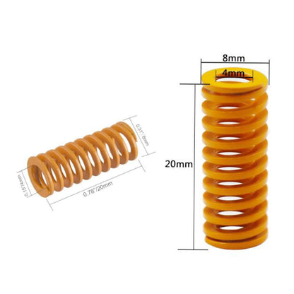 Free Shipping 4/8Pcs 3D Printer Parts Leveling Spring Accessories For Creality Ender 2 3 Pro 5 CR-10S PRO Hot Bed 8*20MM