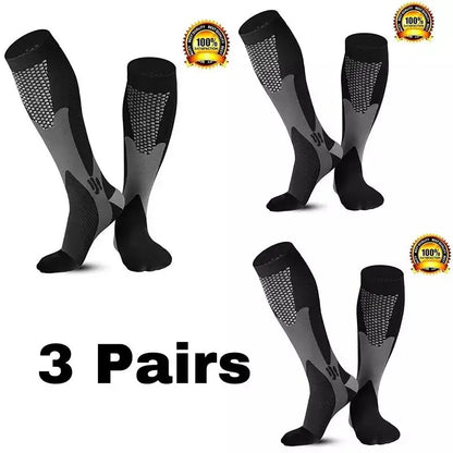 Men's Sports Compression Socks Varicose Veins Cycling Socks Nursing Running Compression Socks Nurse Outdoor Natural Hiking