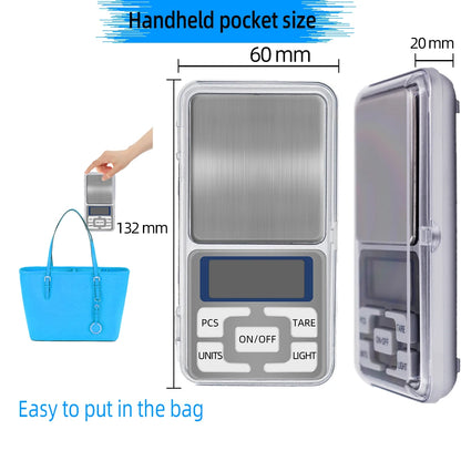 High Precision Balance 500g 0.1g Electronic Weight Scale Digital Pocket Jewelry Diamond With Retail Box Backlight For Kitchen