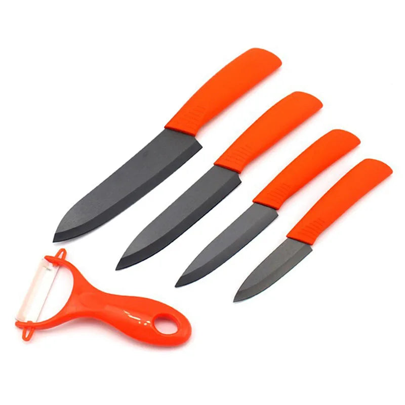 FINDKING Brand top quality beauty gift set Zirconia kitchen Ceramic Knife set 3" 4" 5" 6" inch+ Peeler+Covers