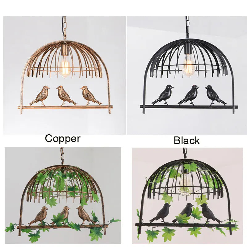 Nordic Bird Lights Bedroom Dining Room Pendant Lamp Amercian Country Droplight Kitchen Restaurant Headlight Cafe Chandelier