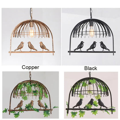 Nordic Bird Lights Bedroom Dining Room Pendant Lamp Amercian Country Droplight Kitchen Restaurant Headlight Cafe Chandelier