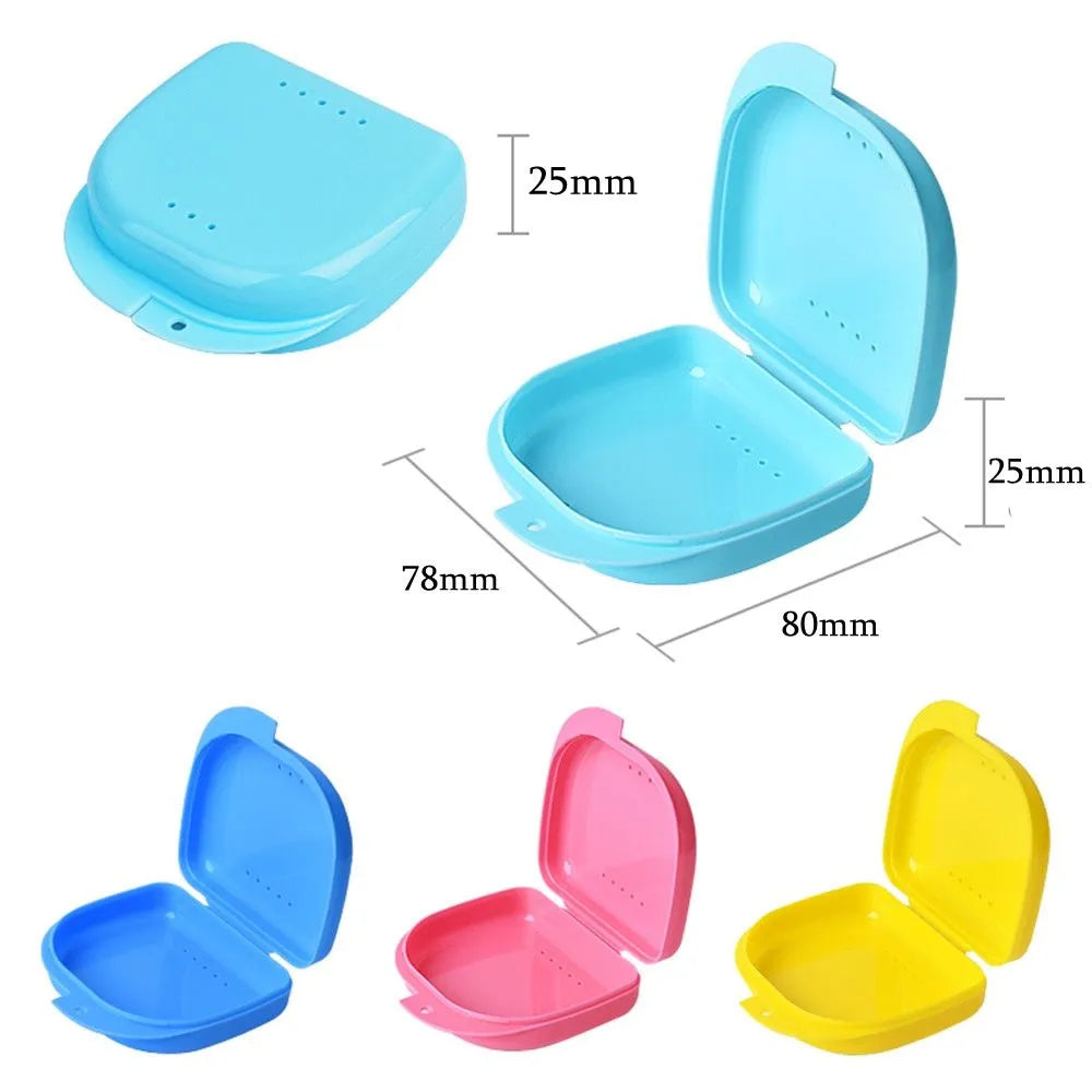 New Dental Appliance Supplies Tray Health Care Braces Case Mouth Guard Container Denture Storage Box Oral Hygiene