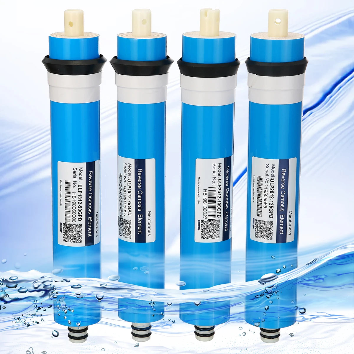 Home 100 GPD RO Membrane Reverse Osmosis Replacement Water System Filter Purification Water Filtration Reduce Bacteria Kitchen