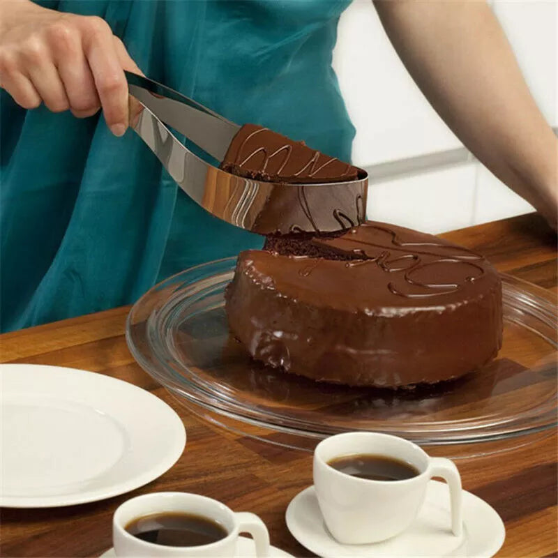 New Stainless Steel Cake Pie Slicer Server Cake Cutters Cookie Fondant Dessert Tools Kitchen Gadget