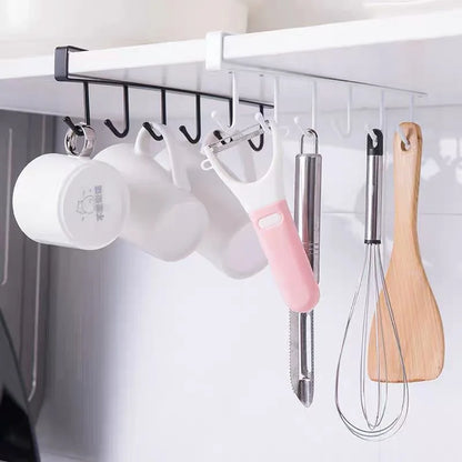 ORZ Kitchen Utensils Organizer Shelf  Storage Towel Hooks Housekeeper Hangers Cabinet Storage Shelves For Kitchen Convenience