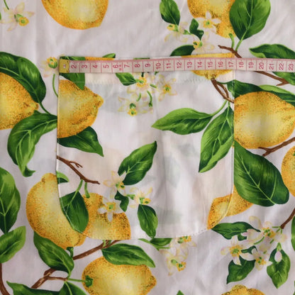 Retro Yellow Lemons Vintage Women Kitchen Cooking Apron Avental de Cozinha Divertido Tablier Cuisine Pinafore Apron