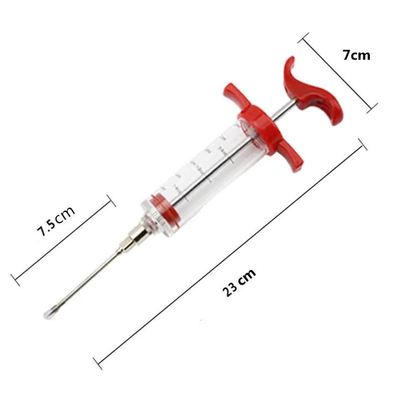 Marinade Injector Flavor Syringe Cooking Meat Poultry Turkey Chicken BBQ Tool Cooking Syinge Accessories Kitchen Tools