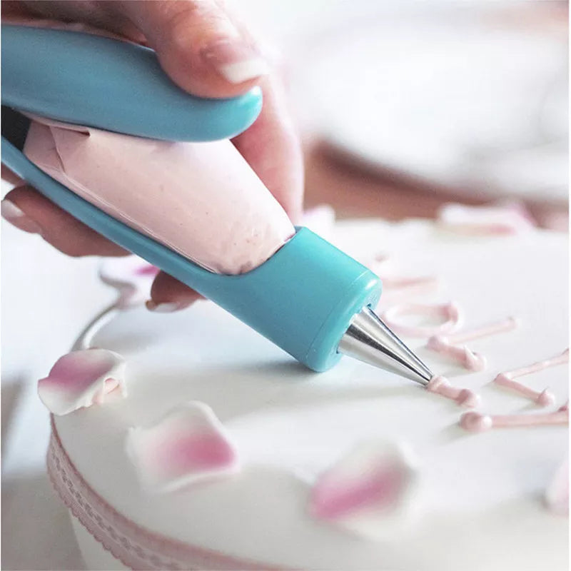 Pastry Icing Pen Cake Tools Piping Bag Nozzle Tips Fondant Cake Cream Syringe Tips Muffin Dessert Decorators Kitchen Accessories