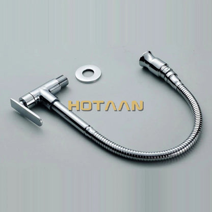 HOTAAN 1set  new Wall mounted chrome kitchen sink faucet Kitchen Tap Single cold Water Tap torneira cozinha de parede