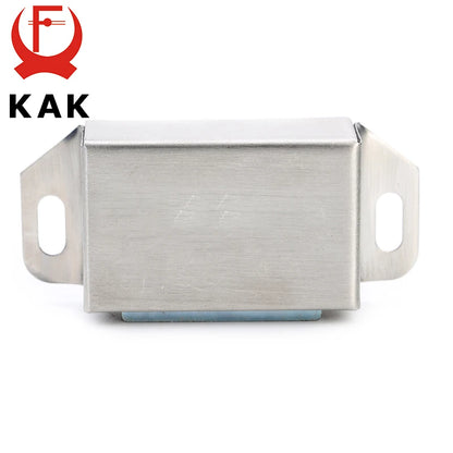 KAK-519 Stainless Steel Magnetic Cabinet Catches Push to Open Touch Kitchen Door Stop Damper Buffers With Screws For Hardware