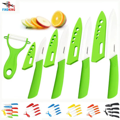 Kitchen Quality ceramic knives for fruits Gifts Zirconia 6 Colors knife set Ceramic Knife Set 3 4 5 6 inch with peeler Covers