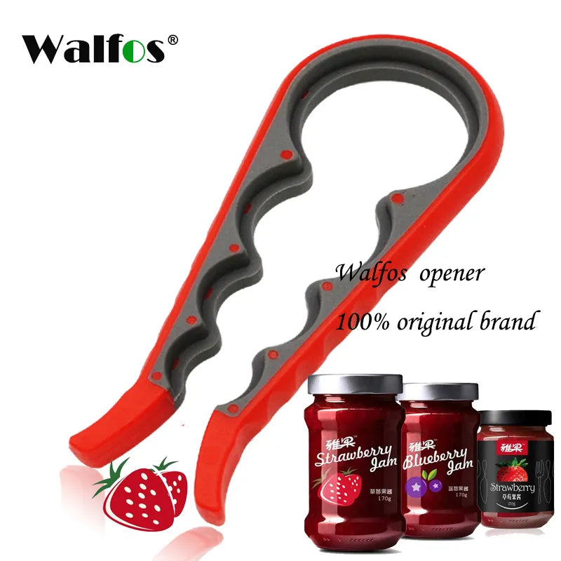WALFOS High Quality Screw Cap Jar Bottle Wrench 4 in 1 Creative Multifunction Gourd-Shaped Can Opener Kitchen Tool