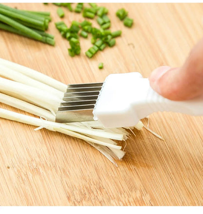 Onion Vegetable Cutter slicer multi chopper Sharp Scallion Kitchen knife Shred Tools Slice Cutlery