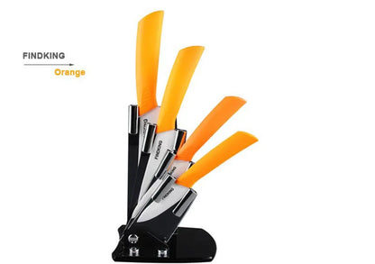 High quality 3" 4" 5" 6" inch brand Paring Fruit Utility Chef Kitchen Ceramic Knife Sets + Acrylic Holder Block + free shipping