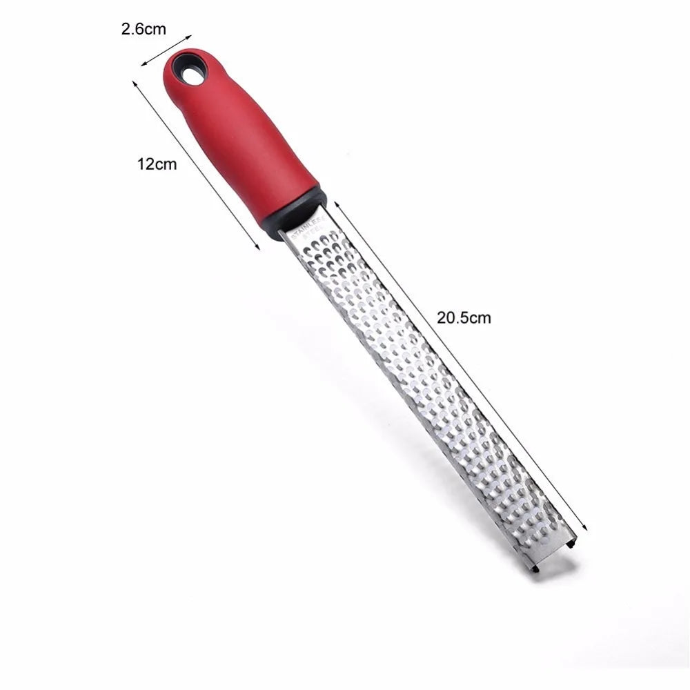 LMETJMA Cheese Grater, Lemon Zester, Ginger Grater with Micro Blade and Protective Cover Handheld Kitchen Cheese Tools K0095