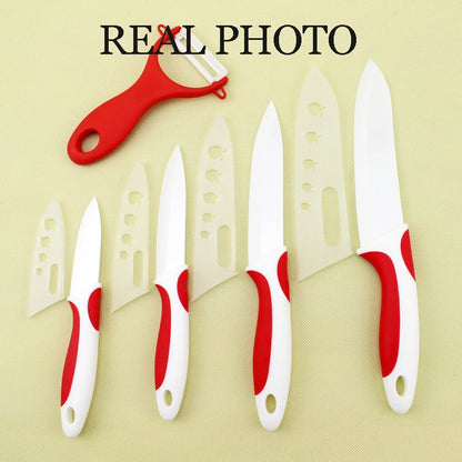 FINDKING Quality ceramic chef knives kitchen knife set Ceramic Knife 3" 4" 5" 6" inch Peeler Covers fruit  knife set chefs tools