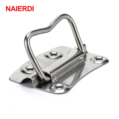 NAIERDI-J203 Cabinet Handle Wooden Case Knobs Tool Boxes Stainless Steel Handles Kitchen Drawer Pull For Furniture Hardware