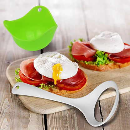 WALFOS FOOD GRADE Flexibe Silicone Egg Poacher Cook Poach Pods Kitchen Tool Baking Poached Cup Egg Kitchen Cooking Tools