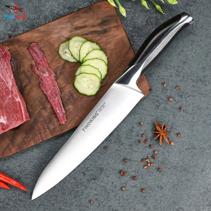 New top grade sharp knife 440c quality 8'' inch Frozen meat cutter Chef knife kitchen knife.