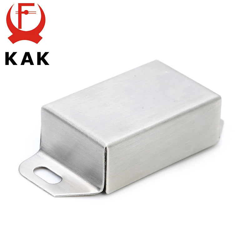 KAK-519 Stainless Steel Magnetic Cabinet Catches Push to Open Touch Kitchen Door Stop Damper Buffers With Screws For Hardware