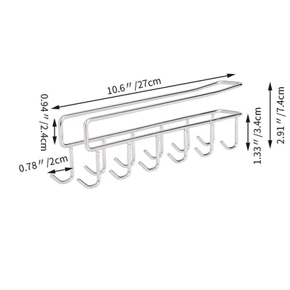 ORZ Kitchen Utensils Organizer Shelf  Storage Towel Hooks Housekeeper Hangers Cabinet Storage Shelves For Kitchen Convenience