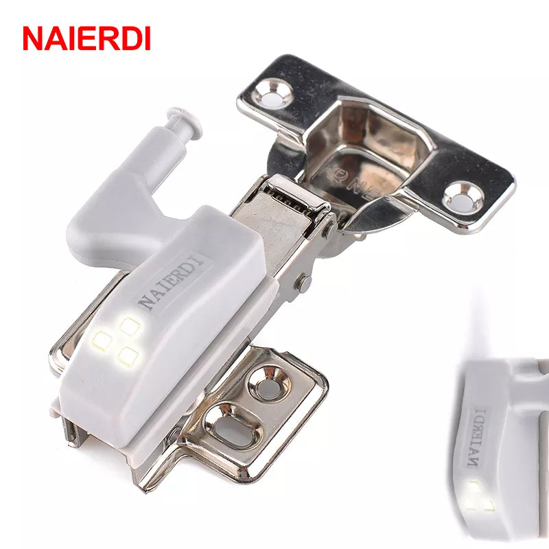 NAIERDI Universal Hinge Light LED Sensor Cabinet Light Cupboard Inner Hinges Lamp Home Kitchen Bedroom Wardrobe Night Light