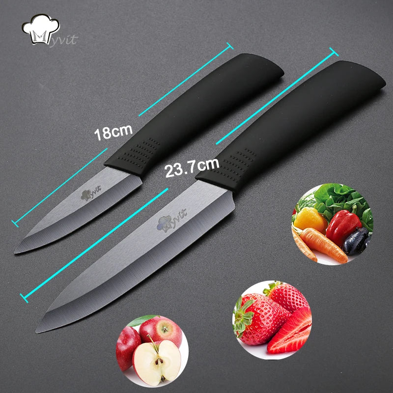 Kitchen Ceramic Knives 3" Paring 5" Slicing Ceramic Knife Black Blade Kitchen Knives Cooking tools