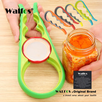 WALFOS High Quality Screw Cap Jar Bottle Wrench 4 in 1 Creative Multifunction Gourd-Shaped Can Opener Kitchen Tool