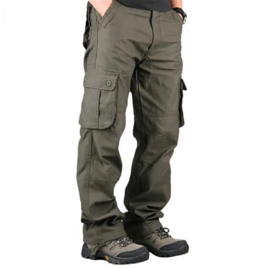 Pantalon Cargo pour hommes décontracté Multi poches militaire tactique pantalon de travail hommes vêtements d'extérieur pantalons droits pantalons longs pour hommes vêtements