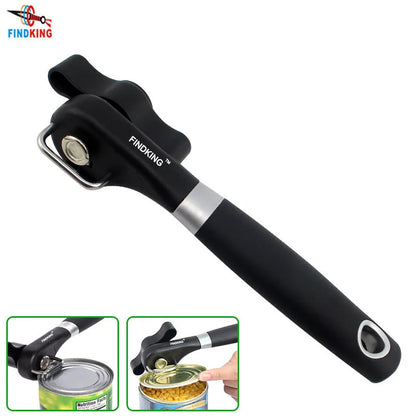 FINDKING Kitchen Cans Opener Stainless Steel Professional Gadgets Manual Can Opener Side Cut Manual Can Opener Camping