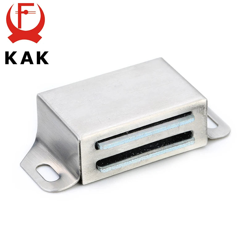 KAK-519 Stainless Steel Magnetic Cabinet Catches Push to Open Touch Kitchen Door Stop Damper Buffers With Screws For Hardware