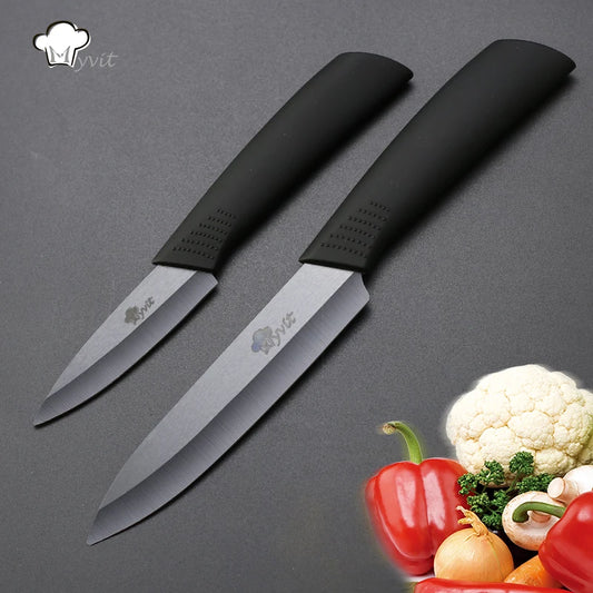 Kitchen Ceramic Knives 3" Paring 5" Slicing Ceramic Knife Black Blade Kitchen Knives Cooking tools