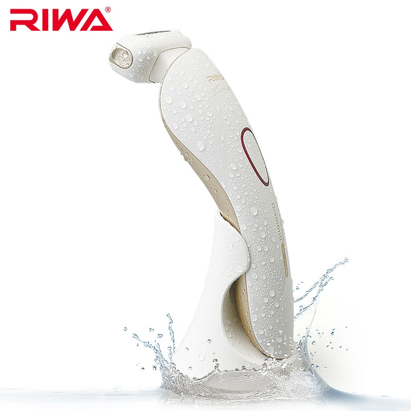 Riwa épilateur outils d'épilation humide sec 3 en 1 tête flottante Rechargeable rasoir électrique rasoir pour femmes tondeuse pour Bikini