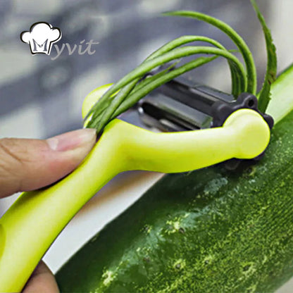 Multifunctional Peeler 360 Degree Rotary Potato Peeler Vegetable Cutter Fruit Planer Kitchen Gadgets with 3 Blades