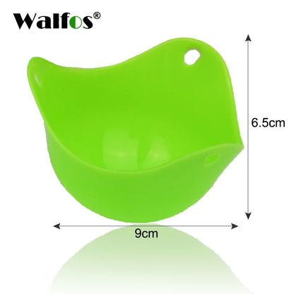 WALFOS FOOD GRADE Flexibe Silicone Egg Poacher Cook Poach Pods Kitchen Tool Baking Poached Cup Egg Kitchen Cooking Tools