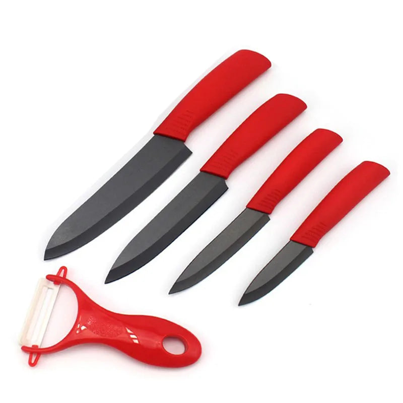 FINDKING Brand top quality beauty gift set Zirconia kitchen Ceramic Knife set 3" 4" 5" 6" inch+ Peeler+Covers