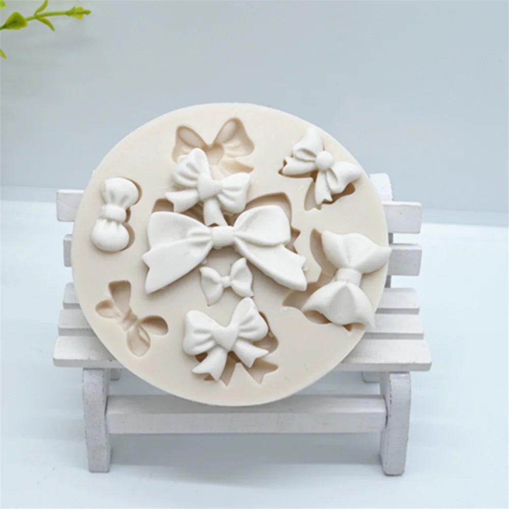 Luyou 1pc Bows Resin Molds Silicone Fondant Molds Cake Decoration Tools Pastry Kitchen Baking Accessories Cake Tools