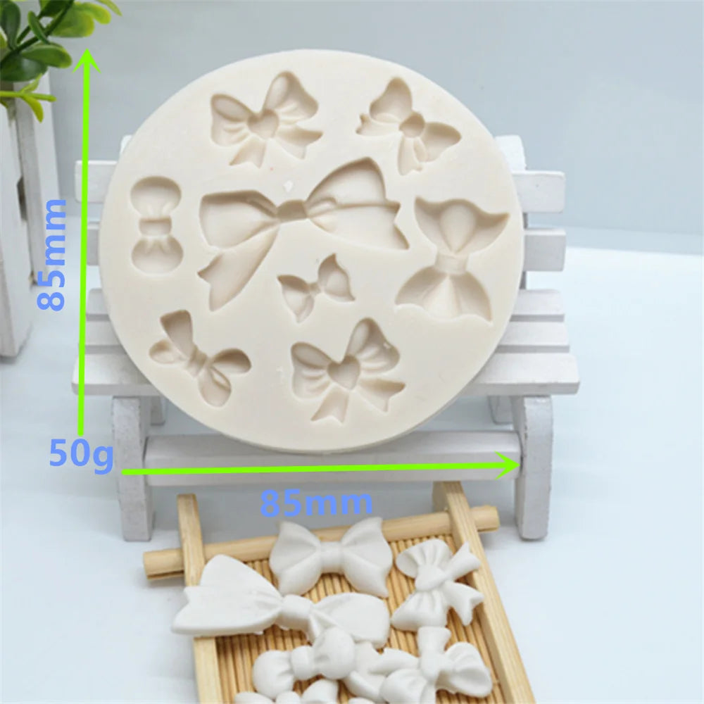 Luyou 1pc Bows Resin Molds Silicone Fondant Molds Cake Decoration Tools Pastry Kitchen Baking Accessories Cake Tools