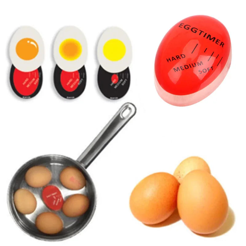 Wholesale 1pcs Egg Perfect Color Changing Timer Yummy Soft Hard Boiled Eggs Cooking Kitchen