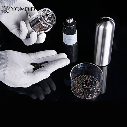 Stainless Steel Electric Salt Pepper Mill Spice Grinder Muller Kitchen Tool