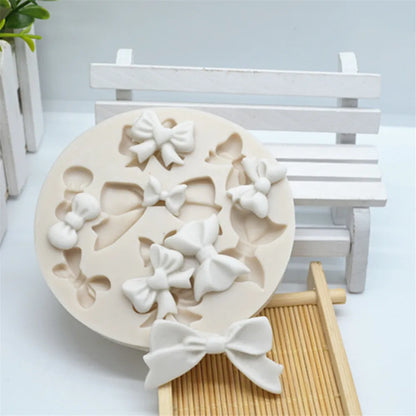 Luyou 1pc Bows Resin Molds Silicone Fondant Molds Cake Decoration Tools Pastry Kitchen Baking Accessories Cake Tools