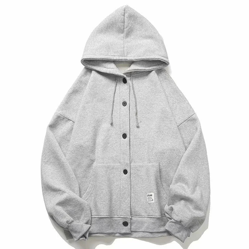 Fashion Solid Hoodies Sweatshirts Tops Sports Hip Hop Men Women Hooded Pullover Button Long Sleeve Boy Girl Hoodie Hoody Clothes