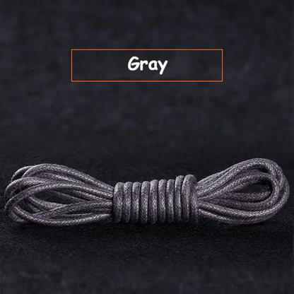 Cotton Waxed Round Shoelaces Set