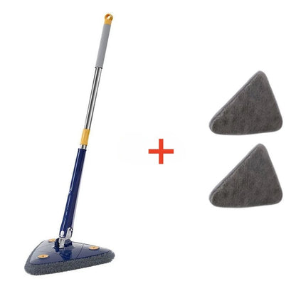 New Iengthened Triangular Mop 360-Degree Telescopic Rotatable Adjustable Floor Cleaning Mop Absorbent Wet And Dry Dual-use Clean