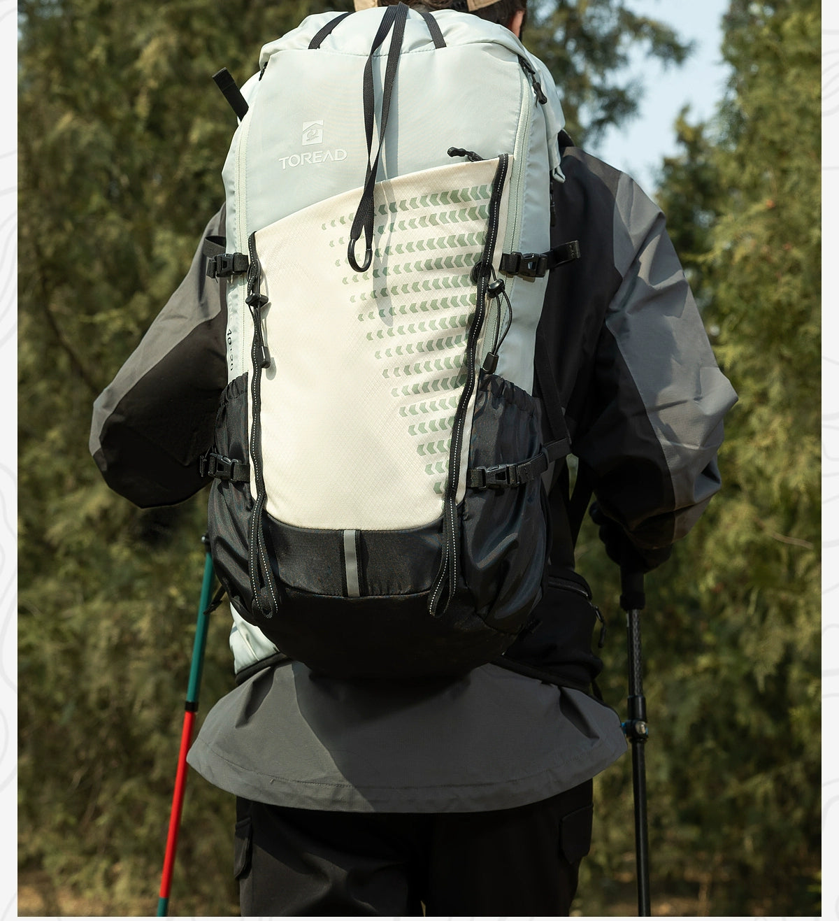 Pathfinder 40L Outdoor Hiking Breathable and Wearable Backpack